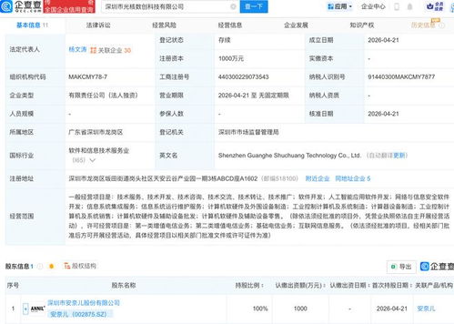 安奈兒設(shè)立光核數(shù)創(chuàng)科技公司，布局AI與信息系統(tǒng)集成新賽道